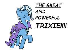 Size: 1034x772 | Tagged: safe, artist:kittyandmalak, trixie, pony, unicorn, g4, female, grin, mare, solo