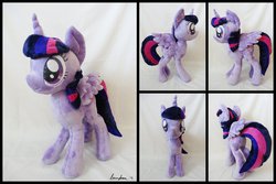 Size: 1095x730 | Tagged: safe, artist:lumenglace, twilight sparkle, alicorn, pony, g4, female, irl, mare, photo, plushie, twilight sparkle (alicorn)