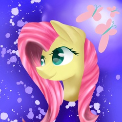 Size: 2048x2048 | Tagged: safe, artist:jingyjingy2, fluttershy, g4, female, high res, portrait, solo