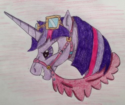 Size: 2046x1722 | Tagged: safe, artist:moonsong18, twilight sparkle, g4, female, solo, traditional art