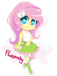 Size: 1019x1354 | Tagged: safe, artist:snow angel, fluttershy, equestria girls, g4, cutie mark background, female, heart, signature, simple background, solo, transparent background