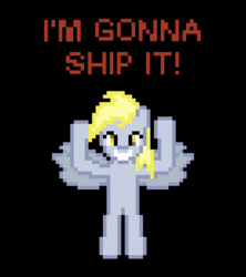 Size: 473x532 | Tagged: dead source, safe, artist:tineid, derpy hooves, pegasus, pony, g4, crossover, female, mare, pixel art, solo, wreck-it ralph