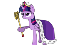 Size: 1024x640 | Tagged: safe, artist:jayivee, twilight sparkle, alicorn, pony, g4, female, mare, simple background, solo, transparent background, twilight scepter, twilight sparkle (alicorn), twilight sparkle is not amused, unamused