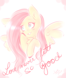 Size: 600x708 | Tagged: safe, artist:missmagicalwolf, fluttershy, g4, female, justin timberlake, love never felt so good, michael jackson, solo, song reference