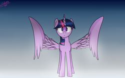 Size: 1024x640 | Tagged: safe, artist:jayivee, twilight sparkle, alicorn, pony, g4, female, mare, solo, twilight sparkle (alicorn)