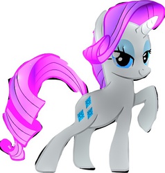 Size: 499x524 | Tagged: safe, edit, rarity, g4, effect, mane, pink, pretty, purple