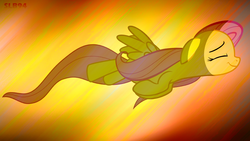 Size: 1920x1080 | Tagged: safe, artist:slb94, fluttershy, g4, female, flying, solo, vector