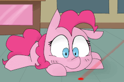 Size: 922x610 | Tagged: safe, artist:meowing-ghost, pinkie pie, earth pony, pony, g4, animated, behaving like a cat, cute, diapinkes, female, laser pointer, mare, solo
