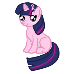 Size: 1000x1000 | Tagged: safe, artist:kuromi, twilight sparkle, g4, female, filly, solo