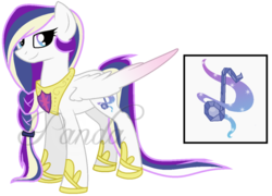 Size: 900x647 | Tagged: safe, artist:ipandacakes, oc, oc only, oc:euphony, offspring, parent:princess cadance, parent:shining armor, parents:shiningcadance, solo