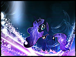 Size: 1600x1200 | Tagged: safe, artist:gpro587, princess luna, alicorn, pony, g4, female, mare, smiling, solo, swirl, vector, wallpaper