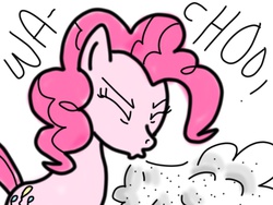 Size: 2048x1536 | Tagged: artist needed, safe, pinkie pie, g4, cute, female, sneeze cloud, sneezing, sneezing fetish, solo