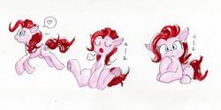 Size: 1024x512 | Tagged: dead source, safe, artist:unousaya, pinkie pie, g4, traditional art, underhoof