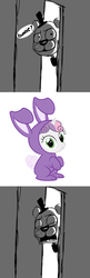 Size: 581x1794 | Tagged: safe, sweetie belle, g4, bunny belle, bunny costume, clothes, five nights at freddy's, freddy fazbear