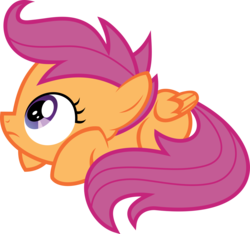 Size: 4274x4000 | Tagged: dead source, safe, artist:shadowglider2236, scootaloo, pegasus, pony, g4, female, scared, simple background, solo, transparent background, vector