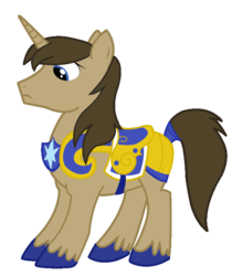 Size: 600x714 | Tagged: safe, artist:blah23z, doctor whooves, shining armor, time turner, pony, unicorn, g4, male, recolor, simple background, solo, stallion, transparent background, unshorn fetlocks