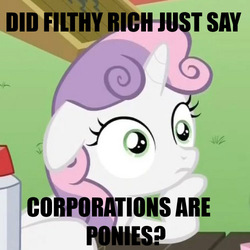 Size: 500x500 | Tagged: safe, sweetie belle, g4, discussion in the comments, exploitable meme, image macro, meme, sudden clarity sweetie belle