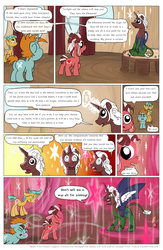 Size: 1300x2000 | Tagged: safe, artist:smudge proof, snails, snips, oc, oc:tails, alicorn, ambiguous species, pony, unicorn, comic:heads and tails, g4, comic, magic, patreon, snow