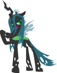 Size: 786x1016 | Tagged: safe, artist:blah23z, queen chrysalis, changeling, changeling queen, g4, female, minimalist, simple background, solo