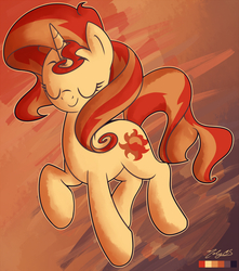 Size: 1200x1357 | Tagged: safe, artist:nolycs, sunset shimmer, pony, unicorn, g4, female, limited palette, solo