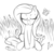 Size: 1000x1000 | Tagged: safe, artist:fearingfun, fluttershy, butterfly, g4, female, monochrome, sketch, solo