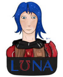 Size: 669x808 | Tagged: safe, artist:lirodon, princess luna, human, g4, athena, borderlands, borderlands the pre-sequel, cosplay, female, horn, horned humanization, humanized, portrait, solo