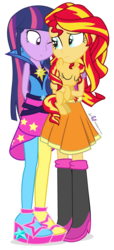 Size: 400x880 | Tagged: safe, artist:dm29, sunset shimmer, twilight sparkle, human, pony, unicorn, equestria girls, g4, my little pony equestria girls: rainbow rocks, clothes, crying, cuddling, cute, filly, holding a pony, hug, human ponidox, julian yeo is trying to murder us, pantyhose, pony pet, sandals, shimmerbetes, simple background, sleeping, snuggling, sunsleep shimmer, teary eyes, transparent background, trio, twilight sparkle (alicorn)