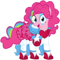 Size: 4000x4000 | Tagged: safe, artist:whatchyagonnado, pinkie pie, equestria girls, g4, my little pony equestria girls: rainbow rocks, clothes, equestria girls outfit, female, simple background, solo, transparent background