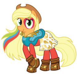 Size: 4000x4000 | Tagged: safe, artist:whatchyagonnado, applejack, equestria girls, g4, my little pony equestria girls: rainbow rocks, clothes, equestria girls outfit, female, simple background, solo, transparent background