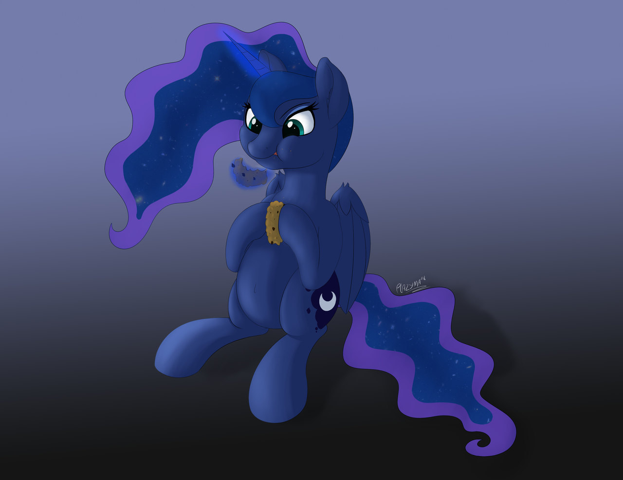 742808 Safe Artist plazyma Princess Luna Cookie Female Magic 742808-safe-artist-plazyma-princess-luna-cookie-female-magic