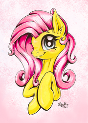 Size: 1364x1894 | Tagged: safe, artist:studlyhorn, fluttershy, g4, female, solo