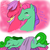 Size: 720x720 | Tagged: artist needed, safe, ivy, sundance (g2), earth pony, ask g2 ivy, g2, ask, cute, dream, duo, female, g2 sundawwnce, ivybetes, ivydance, lesbian, mare, ship:ivydance, shipping, sleeping, tumblr