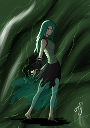 Size: 905x1280 | Tagged: safe, artist:hijashi, queen chrysalis, human, g4, female, humanized, solo