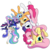 Size: 1024x1024 | Tagged: safe, artist:tranquilmind, applejack, fluttershy, pinkie pie, princess celestia, princess luna, rainbow dash, rarity, spike, twilight sparkle, alicorn, earth pony, pegasus, pony, unicorn, g4, arch, bipedal, female, german suplex, grin, gritted teeth, mane six, mare, nose in the air, open mouth, royal sisters, siblings, simple background, sisters, smiling, smirk, suplex, tongue out, transparent background, twilight sparkle (alicorn), underhoof