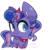 Size: 500x500 | Tagged: safe, artist:rivalcat, oc, oc only, oc:princess selene, base used, magical lesbian spawn, offspring, parent:princess luna, parent:twilight sparkle, parents:twiluna, simple background, smiling, solo, transparent background