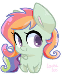 Size: 500x500 | Tagged: safe, artist:rivalcat, oc, oc only, oc:bright bolt, base used, blank flank, magical lesbian spawn, offspring, parent:fluttershy, parent:rainbow dash, parents:flutterdash, solo