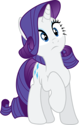 Size: 3158x5000 | Tagged: safe, artist:plsim, rarity, g4, .svg available, female, hesitant, raised hoof, simple background, solo, transparent background, vector