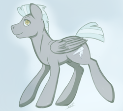 Size: 780x700 | Tagged: safe, artist:jaden-silverwing, thunderlane, pegasus, pony, g4, male, nudity, sheath, solo, stallion