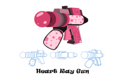 Size: 1095x730 | Tagged: safe, artist:flamingo1986, ray gun, weapon