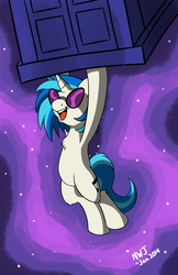 Size: 3300x5100 | Tagged: safe, artist:naivewolfjosh, dj pon-3, vinyl scratch, g4, doctor who, tardis