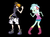 Size: 537x396 | Tagged: safe, lyra heartstrings, equestria girls, g4, my little pony equestria girls: rainbow rocks, comparison, headphones, sakuraba neku, the world ends with you