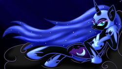 Size: 1920x1080 | Tagged: safe, artist:novaspark, nightmare moon, g4, draw me like one of your french girls, female, reclining, solo, stupid sexy nightmare moon, wallpaper