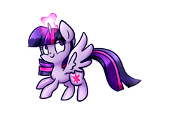 Size: 1024x768 | Tagged: safe, artist:le-poofe, twilight sparkle, alicorn, pony, g4, female, mare, solo, twilight sparkle (alicorn)