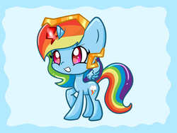 Size: 1024x768 | Tagged: safe, artist:le-poofe, rainbow dash, alicorn, pony, g4, alicornified, female, race swap, rainbowcorn, solo