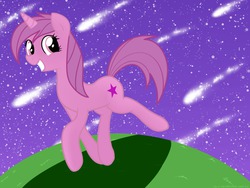 Size: 1280x960 | Tagged: safe, artist:frankier77, oc, oc only, oc:starrlet, ask pinkamena diane pie, ask, night, solo, stars, tumblr