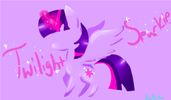 Size: 1328x782 | Tagged: safe, artist:le-poofe, twilight sparkle, alicorn, pony, g4, female, mare, solo, twilight sparkle (alicorn)