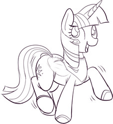 Size: 658x725 | Tagged: safe, artist:mcsadat, twilight sparkle, alicorn, pony, g4, female, grayscale, mare, monochrome, solo, twilight sparkle (alicorn)