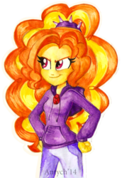 Size: 600x870 | Tagged: safe, artist:antych, adagio dazzle, equestria girls, g4, my little pony equestria girls: rainbow rocks, female, solo