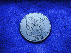 Size: 1200x900 | Tagged: safe, artist:ksander-zen, artist:probablyfakeblonde, princess luna, g4, coin, craft, female, solo