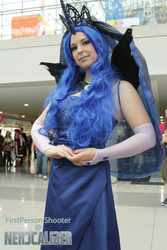 Size: 641x960 | Tagged: safe, artist:gingerycosplay, princess luna, human, g4, cosplay, irl, irl human, photo